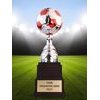 Sealy Silver and Red Tower Soccer Trophy