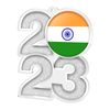 India Flag Bronze Acrylic 2023 Medal