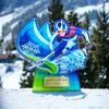 Cannes Printed Acrylic Downhill Skiing Trophy