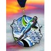 Rincon Black Acrylic Ski Jumping Medal