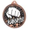 Karate Classic Texture 3D Print Bronze Medal