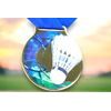 Sacul Badminton Color Texture 3D Print Medal