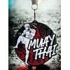 Rincon black acrylic Muay Thai medal