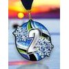 Rincon Black Acrylic Snowflake Medal