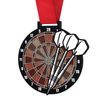 Giant Darts Black Acrylic Medal