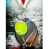 Rincon black acrylic Tennis medal