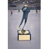 Toledo Ice Skating Handmade Metal Trophy