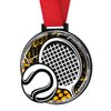 Giant Tennis Black Acrylic Medal