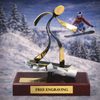 Barcelona Snowboarding Handmade Metal Trophy