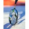 Rincon Black Acrylic Snowflake Medal