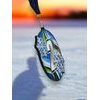Rincon Black Acrylic Snowflake Medal
