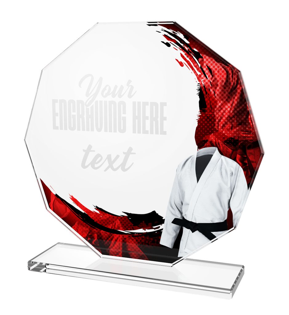 Hopper Martial Art Glass Award Trophy Monster ⭐ USA