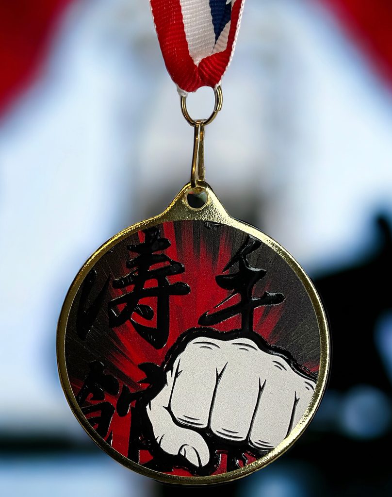 Martial Arts Fist Color Texture 3D Print MaxMedal Trophy