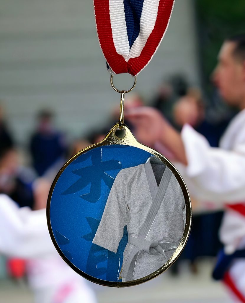 Martial Arts Kimono Color Texture 3D Print MaxMedal Trophy