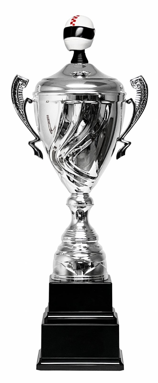 Barbican Double Tiered Silver Motorsport Cup | Trophy Monster ⭐ USA