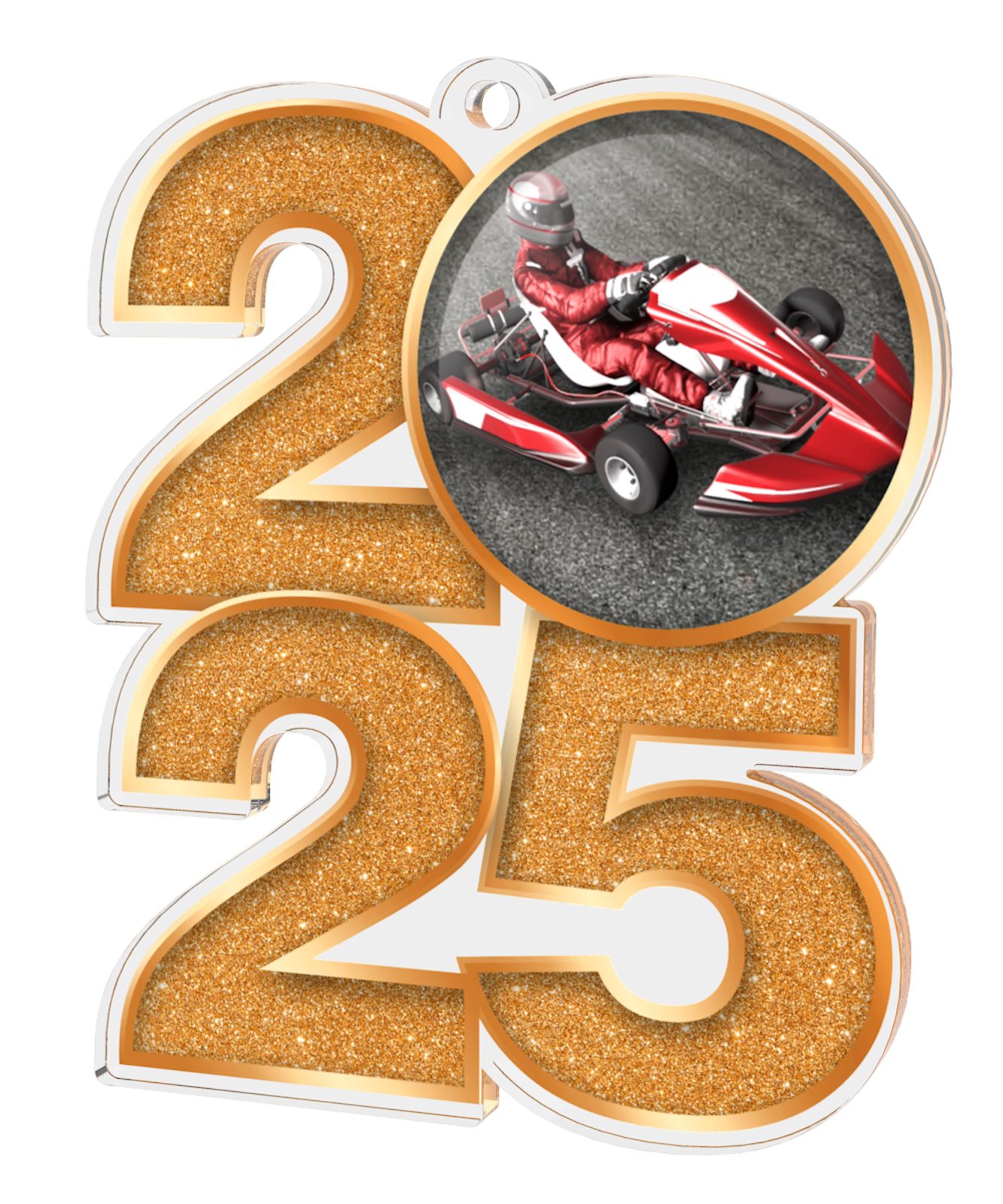 Go Kart 2025 Acrylic Medal Trophy Monster USA 32490