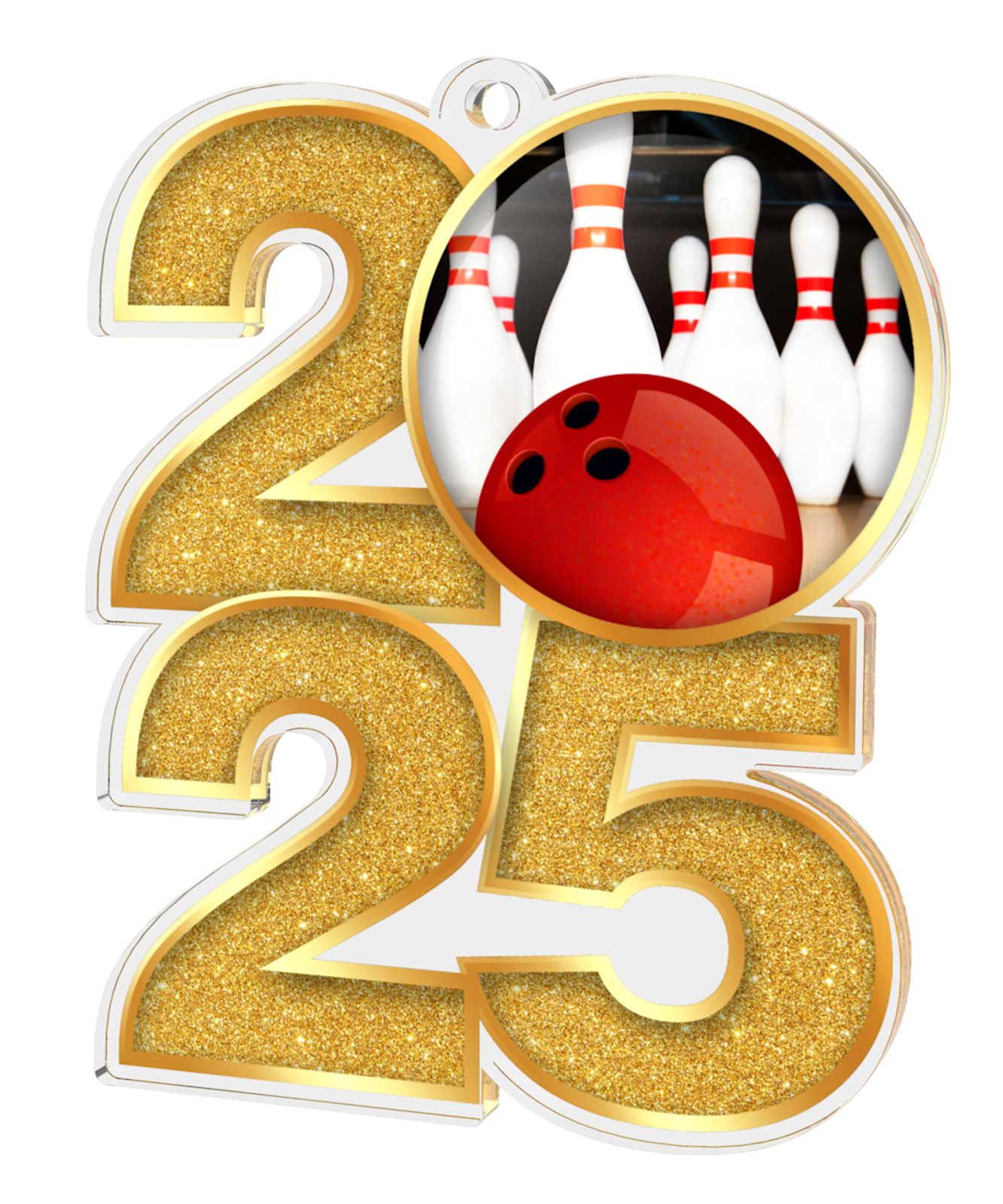Bowling 2025 Acrylic Medal Trophy Monster ⭐ USA