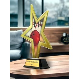 Gold Star Bowling Trophy