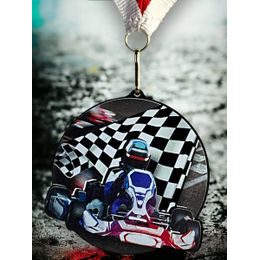 Rincon black acrylic Go Kart medal