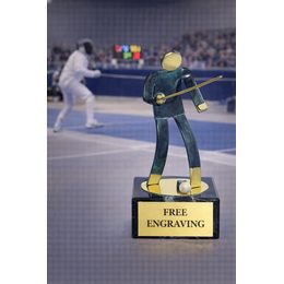 Toledo Fencing Handmade Metal Trophy