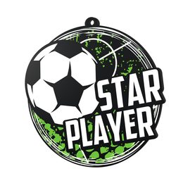 Pro Soccer Star Player Medal