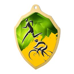 Molten Stainless Steel Duathlon Medal