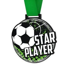 Giant Soccer Star Player Medal