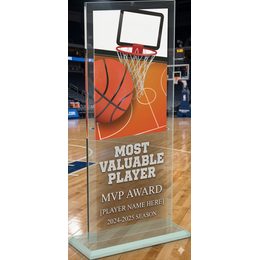 Tabor Basketball Color Glass Award