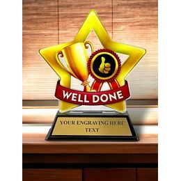 Mini Star Well Done Trophy