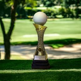 Triple Tier Golf Trophy