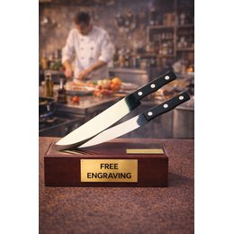 Tuscany Cooking Knives Handmade Metal Trophy