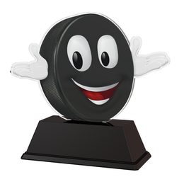 Hockey Puck Smiling Ball Trophy