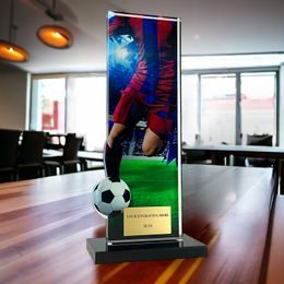 Apla Red and Blue Soccer Kit Trophy