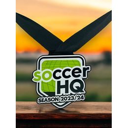 Nelson Black Acrylic Logo Medal