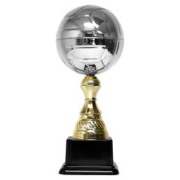 Conroe Silver and Gold Volleyball Trophy