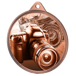 Photography Classic Texture 3D Print Bronze Medal