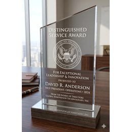 Avard Acrylic & Wood Classic Trophy