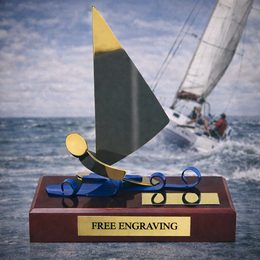 Barcelona Sailing Handmade Metal Trophy