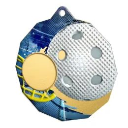 Dodeca Floorball Stainless Steel Logo Insert Medal