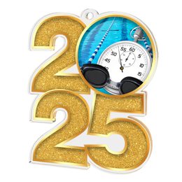 Swimming 2025 Acrylic Medal