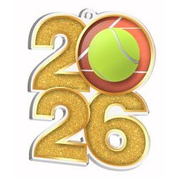 Tennis 2026 Acrylic Medal