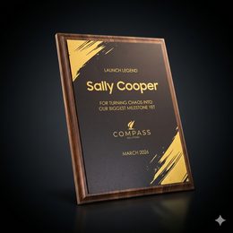 Axis Metal & Wood Trophy