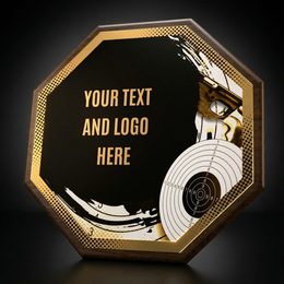 HEX Metal & Wood Shooting Plaque