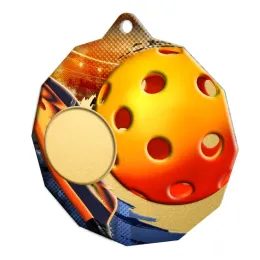 Dodeca Pickeball Stainless Steel Logo Insert Medal