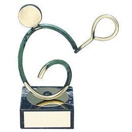 Bilbao Tennis Player Handmade Metal Trophy