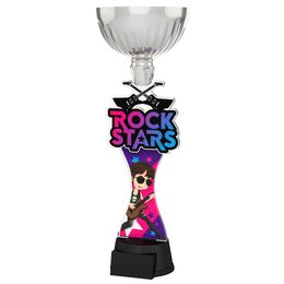 Rock Stars Boys Silver Cup Trophy