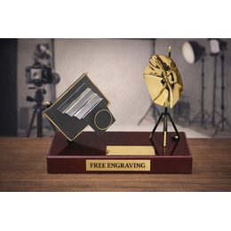 Portrait Photography Camera Handmade Metal Trophy
