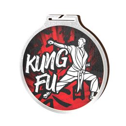 Habitat Kung Fu Silver Eco Friendly Wooden Medal