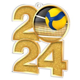 Volleyball 2024 Acrylic Medal