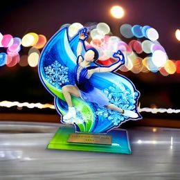 Cannes Printed Acrylic Figure Skating Trophy